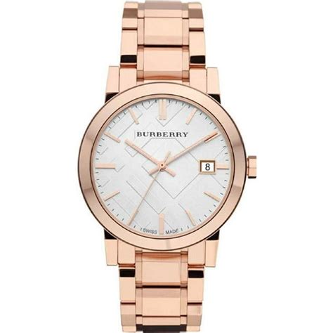 burberry mens rosegold watch|BURBERRY Men's BU9004 Large Check Rose Goldtone .